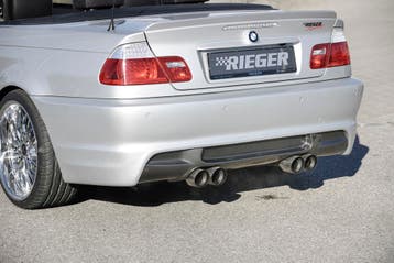 Rieger achterbumper | 3-Serie E46: 02.02- (vanaf Facelift) -, Auto-onderdelen, Verzenden, Nieuw, BMW