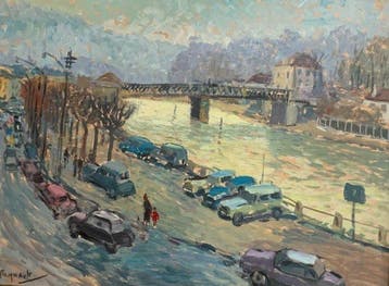 Georges Regnault (1898-1979) - Le vieux pont de Bougival