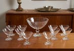 cristalleria colle - Dessertservies (11) - Kristal, Antiek en Kunst