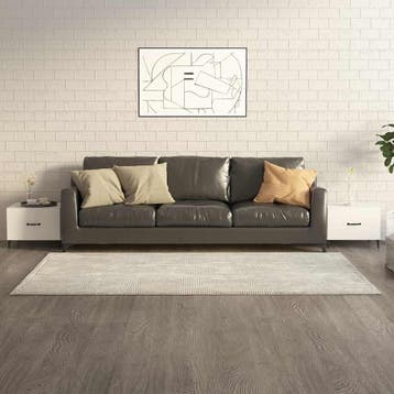 vidaXL Salontafels 2 st met metalen poten 50x50x40 cm, 50 tot 100 cm, Verzenden, Nieuw, 50 tot 100 cm