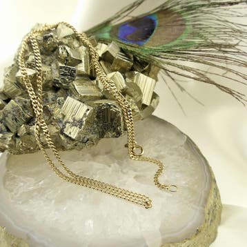 8 karaat gourmetschakel ketting, Ophalen of Verzenden, Gebruikt, Geel, Goud