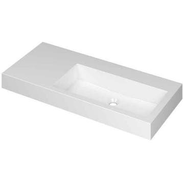 INK Momento Wastafel Polystone Wasbak Rechts Zonder Kraangat, Doe-het-zelf en Verbouw, Sanitair, Ophalen of Verzenden, Nieuw