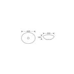 Waskom AquaSplash Queen Ovaal 40x33 cm Terrazzo, Ophalen of Verzenden, Nieuw