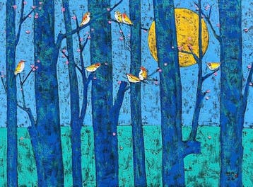 Hoang Anh - Le Chant des Troncs Bleus 120 160 cm