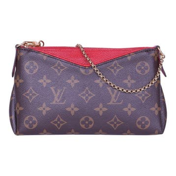 Louis Vuitton Pallas Clutch Monogram Cerise, Verzenden, Zo goed als nieuw