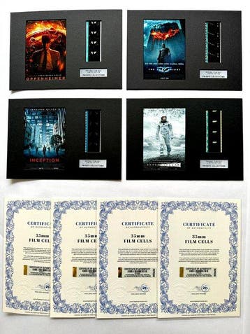 Christopher Nolan – Rare Set of 4 Mounted 35mm Film Cells –, Verzamelen, Nieuw