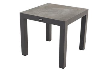 VDG Atlanta bijzettafel 50x50 cm. - antraciet - keramiek, Verzenden, Nieuw, Rond, Overige materialen