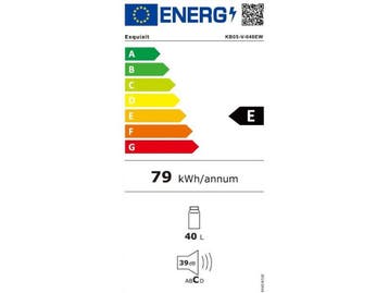 Exquisit KB05-V-040EW - Mini koelkast - 40 liter - Wit, Verzenden, Zo goed als nieuw
