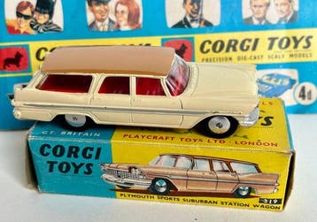Corgi Toys 1:43 - Modelauto - Plymouth Sports Suburban, Nieuw