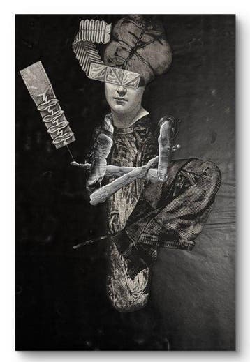 Robert Detheux (1932-2010) - Grand collage surréaliste «