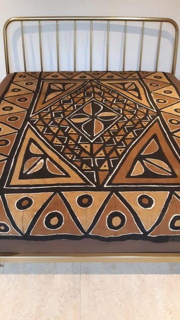 Bogolan sprei Mali, Verzenden, Nieuw, Plaid, Handgemaakt