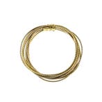 Tricolor gouden omega schakelarmband, Ophalen of Verzenden, Gebruikt, Overige kleuren, Goud