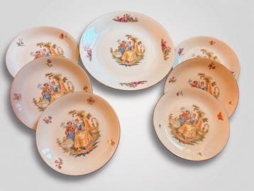 Taartschaal (7) - Keramiek - Servizio Dolce Vintage