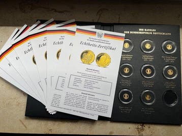 Duitsland. 2011/2012 Die Kanzler der BRD, 8 x Medaillen