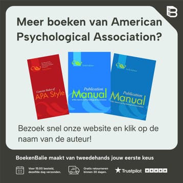 Publication Manual of the American Psychological Association, Verzenden, Zo goed als nieuw, American Psychological Association