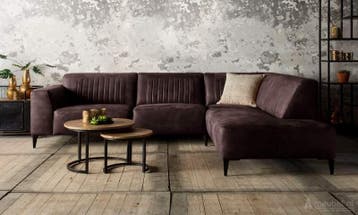 Hoekbank Aspen - hoekbanken - Bruin, Nieuw, 150 cm of meer, Leer, 250 tot 300 cm