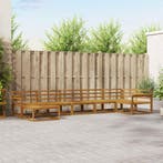 vidaXL Buiten bankenset 7 pcs Naturel Massief Acaciahout, Verzenden, Nieuw