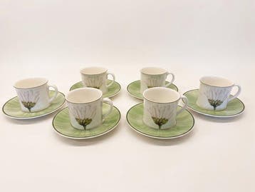 Villeroy & Boch - Kop en schotel (12) - Flora - vitro