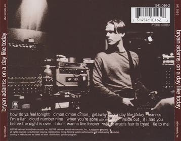 Bryan Adams - On A Day Like Today (CD, 1998), Ophalen of Verzenden, Zo goed als nieuw