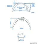 ProPlus Spatbord - Metaal - Verzinkt - Hoekig - 13 inch -..., Auto diversen, Aanhangwagen-onderdelen, Ophalen of Verzenden, Nieuw
