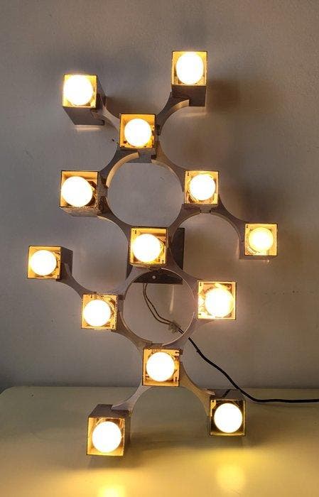 Sciolari - Gaetano Sciolari - Wandlamp - Cubic - Metaal, Antiek en Kunst, Antiek | Lampen