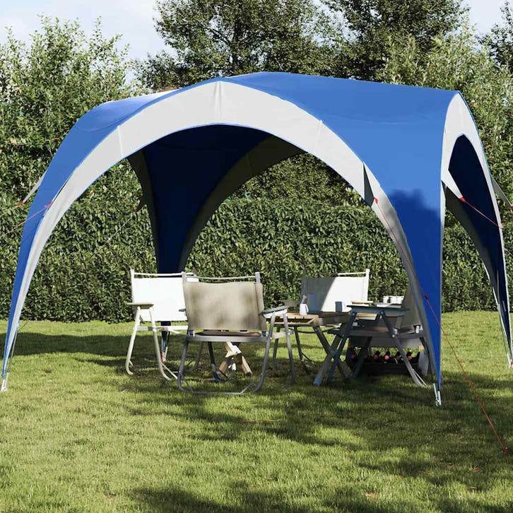vidaXL Partytent waterdicht blauw, Caravans en Kamperen, Tenten, Nieuw, tot en met 2, Verzenden