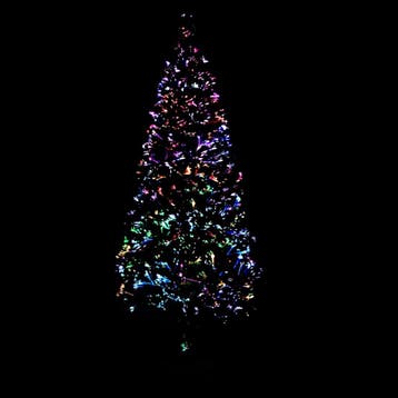 vidaXL Kunstkerstboom met standaard 120 cm glasvezel groen, Verzenden, Nieuw