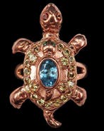 Topaas - Zilver, Het Erfgoed van Kurma - Schildpad met