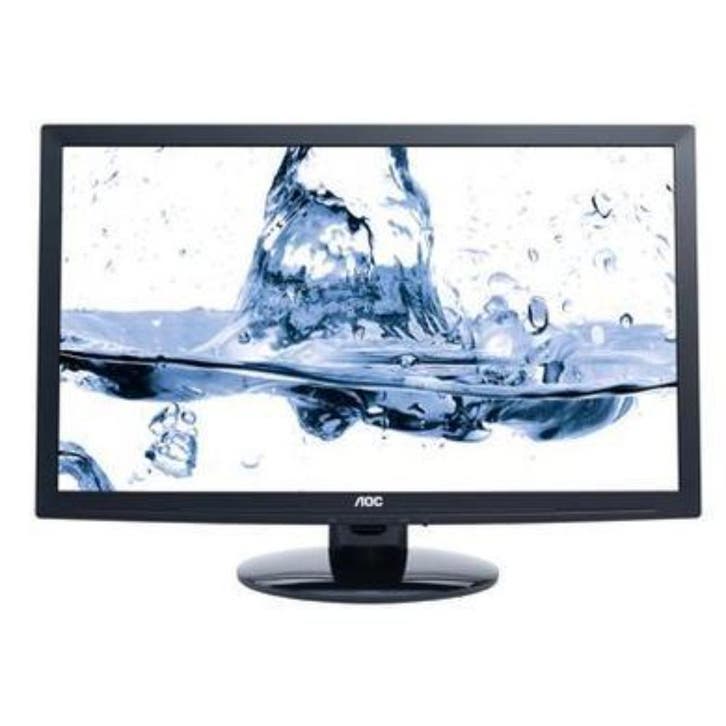 AOC e2495sd - 24 inch - 1920x1080 - DVI - VGA - Zwart, Computers en Software, Monitoren, Refurbished, Verzenden