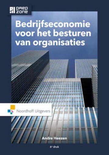 Bedrijfseconomie voor het besturen van, 9789001867201, Boeken, Verzenden, Zo goed als nieuw, HBO