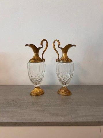 Kruik (2) - Glas - Geen minimumprijs, Antiek en Kunst
