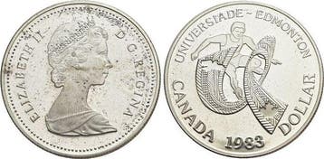 Dollar 1983 Canada Elisabeth Ii 1952-2022, Postzegels en Munten, Verzenden
