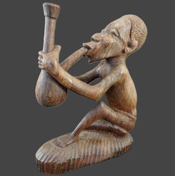 Vintage handgesneden Makonde sculptuur. - Beeld - Tanzania