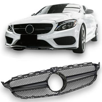 Grille geschikt voor Mercedes W205 | 2014-2018 360°, Auto diversen