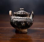 Oud-Griekenland, Keramiek Bruiloft Lebes met Lid - 8 cm