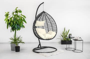 Hangmatstoel Weerbestendig | 118cm Hoog | Beste Prijs, Ophalen of Verzenden, Nieuw, Metaal, Verrijdbaar