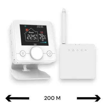 Smart WiFi Opbouw Thermostaat | Draaiknop Bediening | Draadl, Ophalen of Verzenden, Nieuw