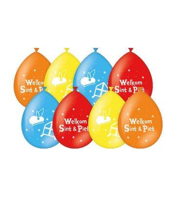 Party balloons - Sinterklaas (8st), Ophalen of Verzenden, Nieuw