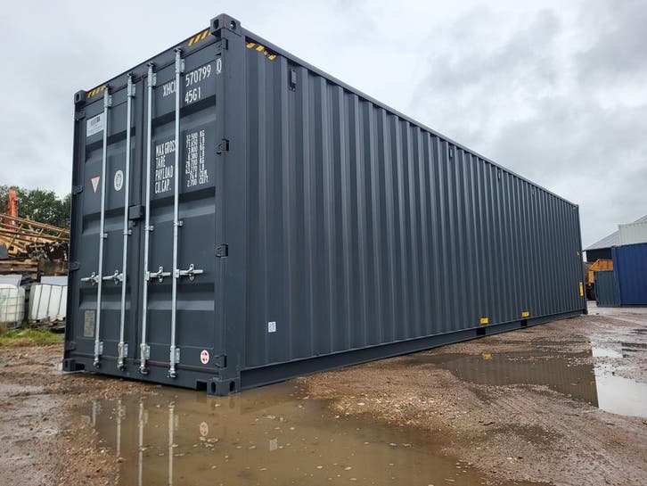 40FT Highcube zeecontainer/ opslagcontainer NIEUW antraciet, Doe-het-zelf en Verbouw, Containers, Ophalen of Verzenden