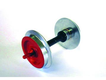 PIKO 36166 G-Radsatz 30mm Wagen 2 St. (rot, Metall verchr..., Ophalen of Verzenden, Nieuw, Overige typen, Analoog