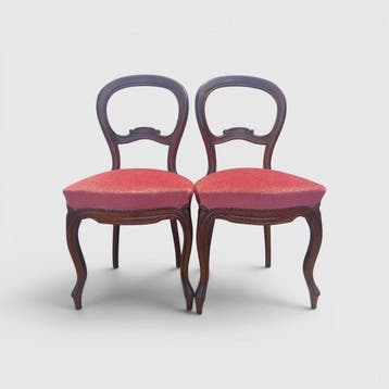 Fauteuil - Mahonie - Louis fhilippe 1850 1880