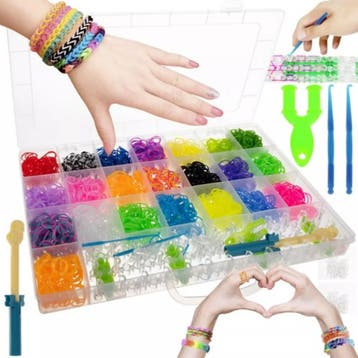 Kruzzel Ultieme 4405-delige Loom Elastiekjes Set: Ontkete..., Ophalen of Verzenden, Nieuw