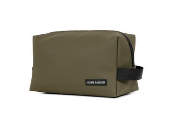 Norlander Dull PU Toilettas Olijfgroen, Sieraden, Tassen en Uiterlijk, Toilettassen, Verzenden, Nieuw