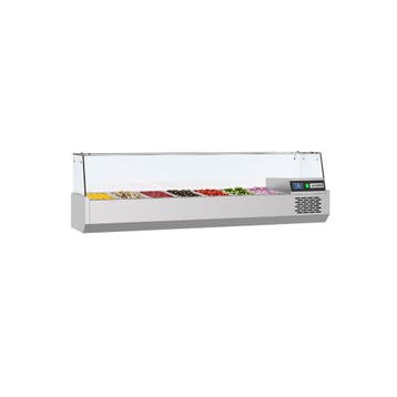 GGM Gastro | Opzetkoelvitrine PREMIUM - 1600x390mm - 6x GN |, Verzenden