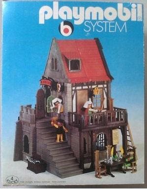 Playmobil 3447 Middeleeuws stadhuis 95% compleet #9584, Ophalen of Verzenden, Gebruikt