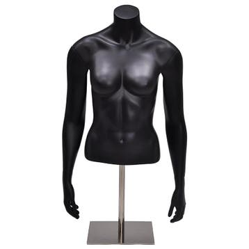 Gruppo Corso torso 1/2 model dame met armen in mat zwart  op
