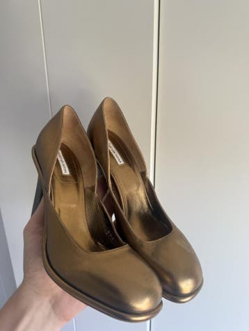 Dries van Noten Pumps – Brons/Okergoud – Maat 37.5, Pumps, Verzenden, Geel, Dries van Noten