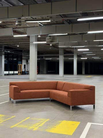 Pode Insert Hoekbank | Terracotta | NIEUWSTAAT + Garantie, 250 tot 300 cm, Overige materialen, Hoekbank, Ophalen of Verzenden