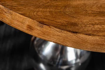 Design bijzettafel EXTRAVAGANCIA 50cm massief mangohout, Ophalen of Verzenden, Nieuw