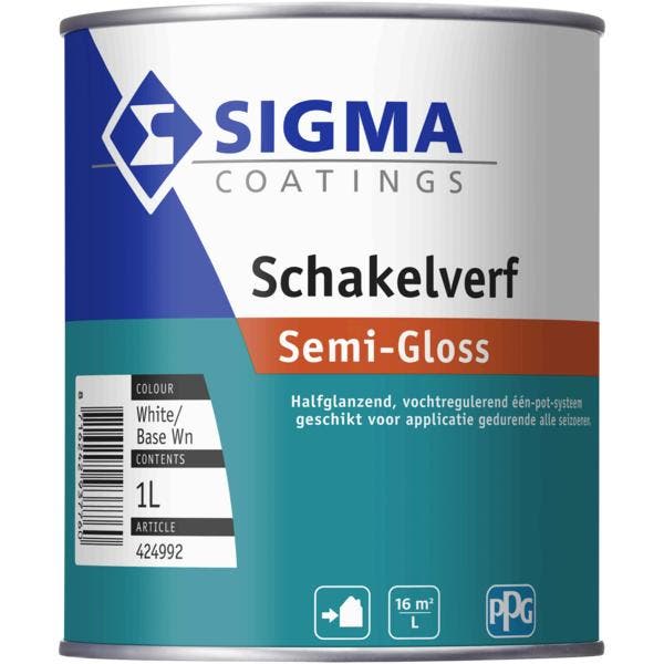 Schakelverf Semi-Gloss 1 liter, Doe-het-zelf en Verbouw, Verf, Beits en Lak, Nieuw, Ophalen of Verzenden
